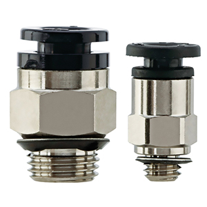 [KAH12-U04] RACCORD ANTISTATIQUE droit : 1/2" M. (filetage UNI), Ø tube Ext. 12 MM