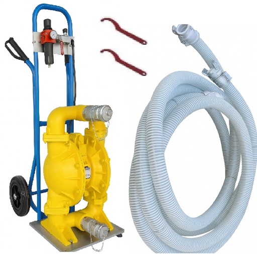 [GR-E2CLAMP-FLEX-ST/ALBAN-EDF] Groupe pompe pneumatique à membranes E2